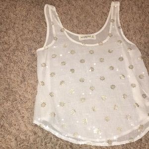 Abercrombie & Fitch Sequin Crop Top